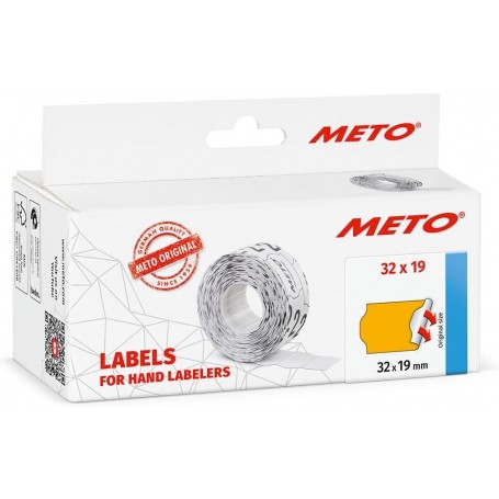 METO tiquette pour tiqueteuse de prix, 32 x 19 mm, orange