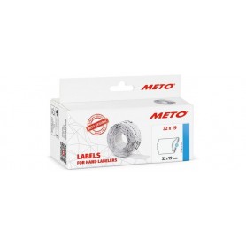 METO tiquette pour tiqueteuse de prix, 32 x 19 mm, blanc