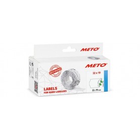 METO tiquette pour tiqueteuse de prix, 32 x 19 mm, blanc