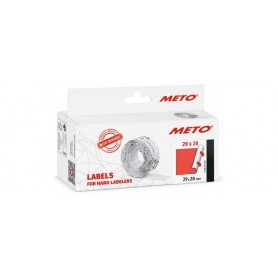METO tiquette pour tiqueteuse de prix, 29 x 28 mm, rouge