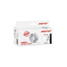 METO tiquette pour tiqueteuse de prix, 29 x 28 mm, blanc