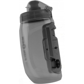 Gourde Connectector Twist Noir Transparent 450 ml
