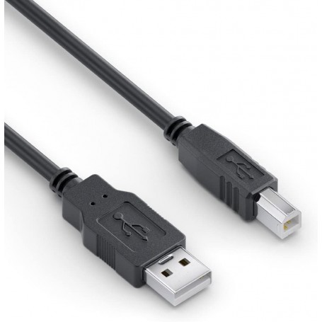 USB 2.0 câble A-prise mâle á B-prise mâle - noir - 5,0m