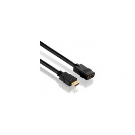 PureLink PI1100-050 Câble d'extension HDMI haute vitesse (4K UltraHD (2160p), Ethernet), HDMI-A mâle à HDMI-A femelle, certifié, 5,00m, noir