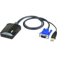 Adaptateur de console ATEN, CV211, USB, VGA, pour ordinateur portable, noir