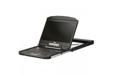 ATEN CL3700NW Console LCD FHD WideScreen à deux rails et profondeur ultra courte avec une profondeur de 1U (USB / HDMI), version