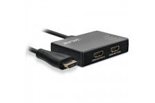 Répartiteur InLine® HDMI 2port, 4K2K, avec câble de 0,5 m