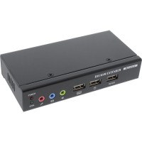 Extendeur KVM USB InLine® DVI sur câble TP avec audio jusqu'à 50 m