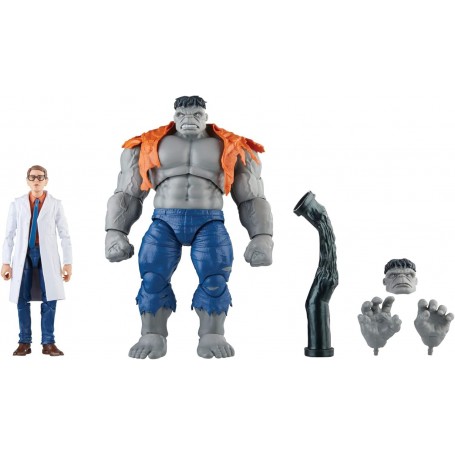 Marvel Avengers Beyond Earths Mightiest Gray Hulk & Dr. Bruce Banner figures 15cm