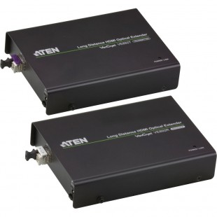 Extension audio et vidéo HDMI ATEN VE892 + IR + RS232 via un câble à fibre optique (jusqu'à 20 km)