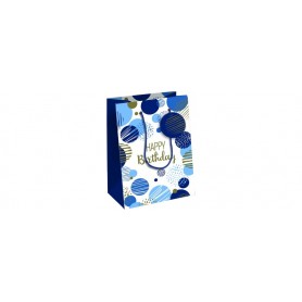 Clairefontaine Sac cadeau "Happy Birthday bleu", moyen