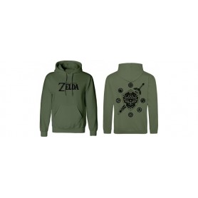 The Legend of Zelda sweater à capuche Logo And Shield (XL)