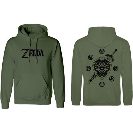 The Legend of Zelda sweater à capuche Logo And Shield (XL)