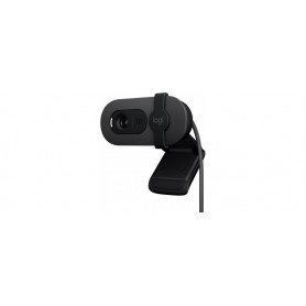 Logitech Brio 100 Webcam Full HD pour réunions/Streaming, équilibre Auto de l'éclairage, Micro intégré, volet de confidentialité, USB-A, pour Microsoft Teams, Google Meet, Zoom - Graphite