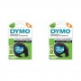 DYMO Ruban d\'tiquette LetraTag, plastique, 12 mm x 4 m