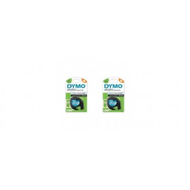 DYMO Ruban d\'tiquette LetraTag, plastique, 12 mm x 4 m