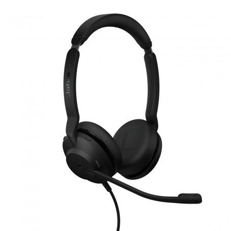 Jabra Evolve2 30 SE Micro-casque filaire stéréo à réduction de bruit avec technologie d’appel à 2 microphones et câble USB-C - Fonctionne avec les plateformes UC telles que Zoom et Google Meet - Noir