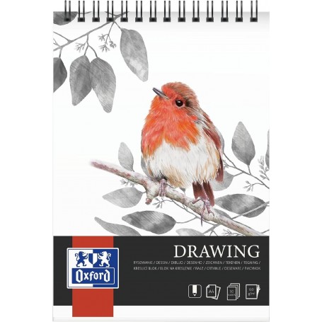 Oxford Art Bloc de dessin spirale "Drawing", A4, 160 g/m2