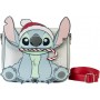 Loungefly Disney Stitch Holiday glitter crossbody bag