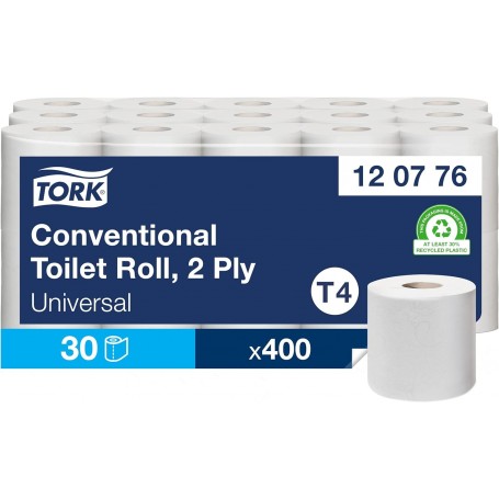 TORK Papier toilette, 2 plis, gros conditionnement, blanc