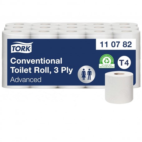 TORK Papier toilette, 3 plis, gros conditionnement, blanc