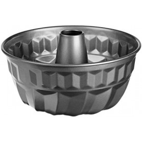 GastroMax Moule kougelhopf, en acier au carbone, gris
