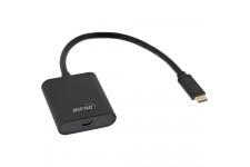 Convertisseur d'écran USB InLine®, USB Type-C mâle vers Mini DisplayPort femelle (Mode alternatif DP), 4K2K, noir, 0,2 m
