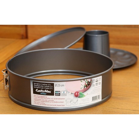 GastroMax Set de moules manqu avec 2 fonds, 240 mm