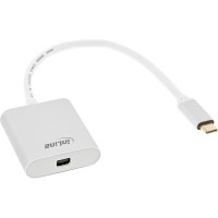 Convertisseur d'écran USB InLine®, USB Type-C mâle vers Mini DisplayPort femelle (Mode alternatif DP), 4K2K, argent, 0.2m