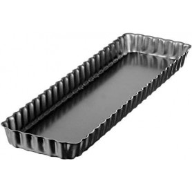 GastroMax Moule tarte, carr, en acier au carbone, gris
