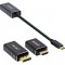 Convertisseur d'affichage USB InLine®, 6-en-1, USB Type-C mâle vers DisplayPort femelle, HDMI, VGA (mode alternatif DP), 4K2K, n