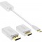 Convertisseur d'affichage USB InLine®, 6-en-1, USB Type-C mâle vers DisplayPort femelle, HDMI, VGA (mode alternatif DP), 4K2K, a