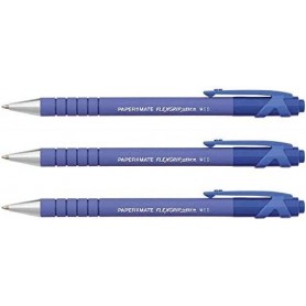 Paper:Mate Stylo bille rtractable FlexGrip Ultra, bleu