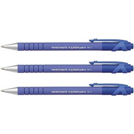 Paper:Mate Stylo bille rtractable FlexGrip Ultra, bleu