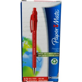 Paper:Mate Stylo bille rtractable FlexGrip Ultra, rouge