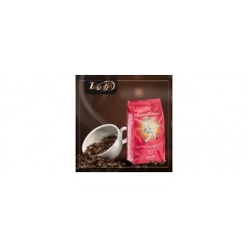 LUCAFFÈ PULCINELLA Grains de café Sac sauve l'arôme 700gr, café énergétique, mélange Arabica et Robusta napolitain torréfié, extra caféine, notes de chocolat, goût doux, haute qualité
