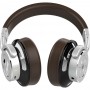 Casque d'écoute Bluetooth Over Ear InLine® PURE I avec suppression active du bruit (ANC) brun-argent