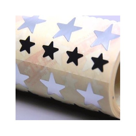 agipa APLI Kids Gommettes "Etoile", en rouleau, argent