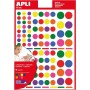 agipa APLI Kids Gommettes "Rond", sur feuille, assorti