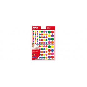 agipa APLI Kids Gommettes "Rond", sur feuille, assorti