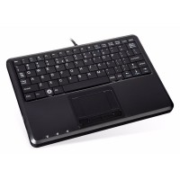 Tastatur, Perixx PERIBOARD-510 H PLUS, USB, Clavier super mini-pavé tactile, UK-Layout