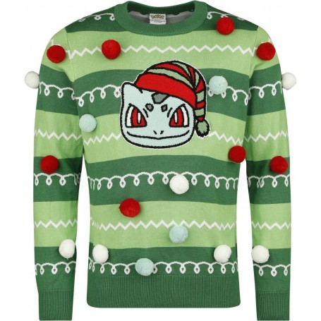 Pokemon Sweatshirt Christmas Jumper Bulbasaur (M)