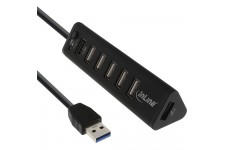 InLine® Smart Hub 7 ports USB 3.0 et 2.0 avec port de charge rapide
