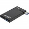 Hub rotatif InLine® USB 3.0, 4 ports, noir