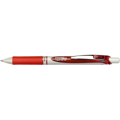 Pentel Stylo roller encre gel EnerGel BL77 Eco, rouge