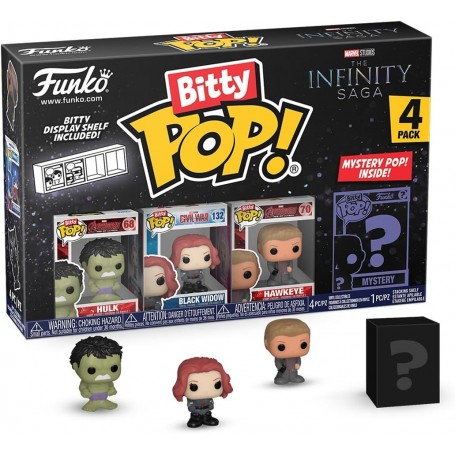 Blister 4 figures Bitty POP Marvel The Infinity Saga Hulk