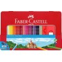 FABER-CASTELL Crayons de couleurs CASTLE, tui mtal de 48