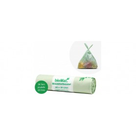 PAPSTAR Sac compostable "bioMAT", 20 litres, vert