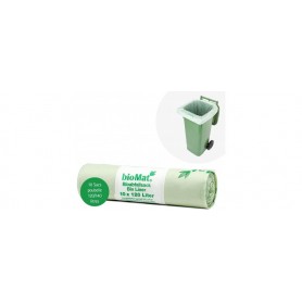 PAPSTAR Sac compostable "bioMAT", 120 litres, vert