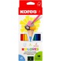 Kores Crayon de couleur triangulaire "Kolores", tui carton